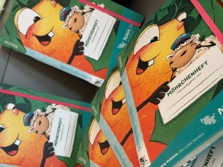 Möhrchenheft, das nachhaltige Hausaufgabenheft.